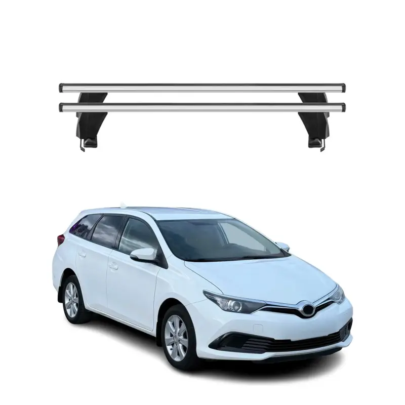Top-Preis Menabo Dachträger Grundtäger für Toyota Auris mk2 Kombi 2012-2018 50kg Silber 2x
