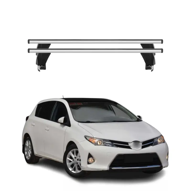 Menabo Dachträger Grundtäger für Toyota Auris mk2 2012-2018 50kg Alu Silber 2x Abverkauf