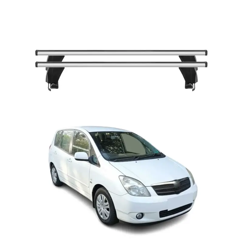 Rabatt Menabo Dachträger Grundtäger für Toyota Corolla Verso 2001-2003 50kg Alu Grau 2x