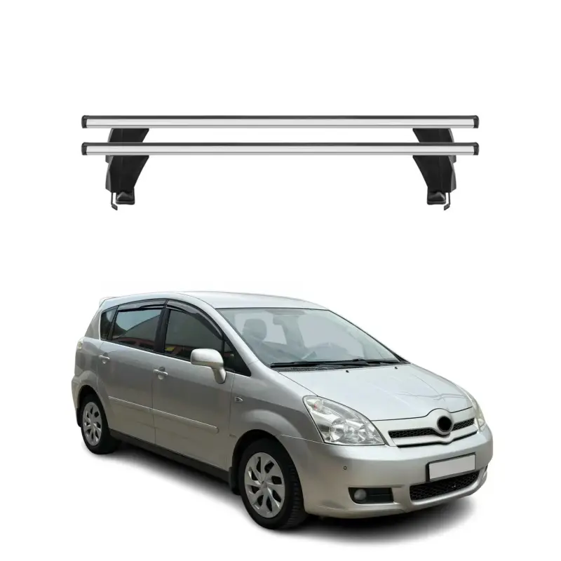 Menabo Dachträger für Toyota Corolla Verso mk2 2004-2007 Pre-FL 50kg Alu Grau 2x Echt