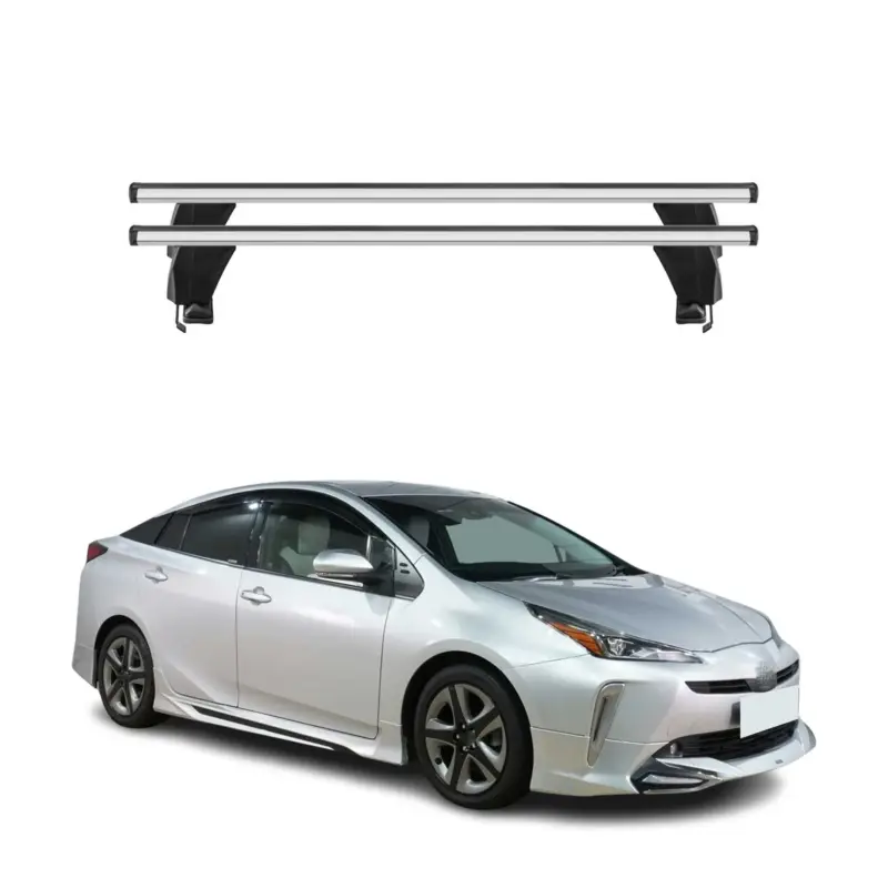 Menabo Dachträger Grundtäger für Toyota Prius+ 2012-2021 50kg Alu Silber 2 tlg Schneller Versand