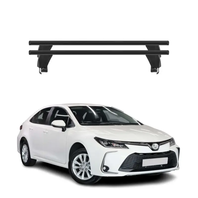 Sichere Zahlung Menabo Dachträger Grundtäger für Toyota Corolla Limo 2019-2026 50kg Alu Schwarz