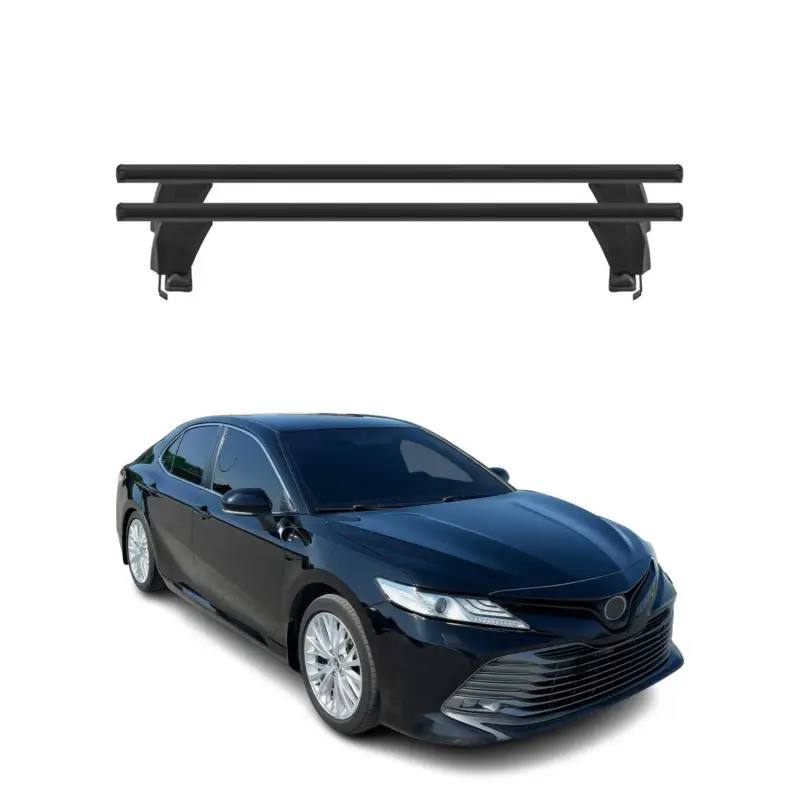 Sofort Bestellen Menabo Dachträger Grundtäger für Toyota Camry XV70 2018-2022 50kg Alu Schwarz 2x