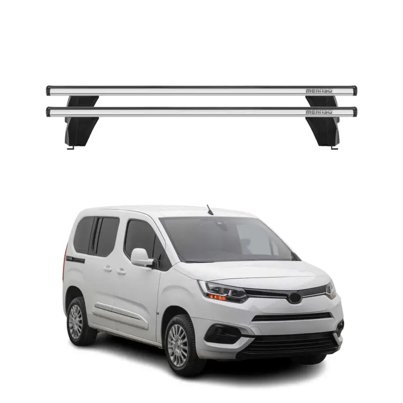 Saisonangebot Menabo Dachträger Grundtäger für Toyota Proace City 2019-2026 75kg Alu Silber 2x