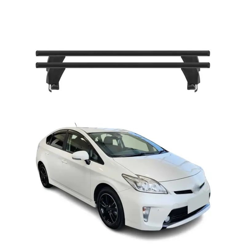 Menabo Dachträger Grundtäger für Toyota Prius 2009-2015 50kg Alu Schwarz 2 tlg Neue Kollektion