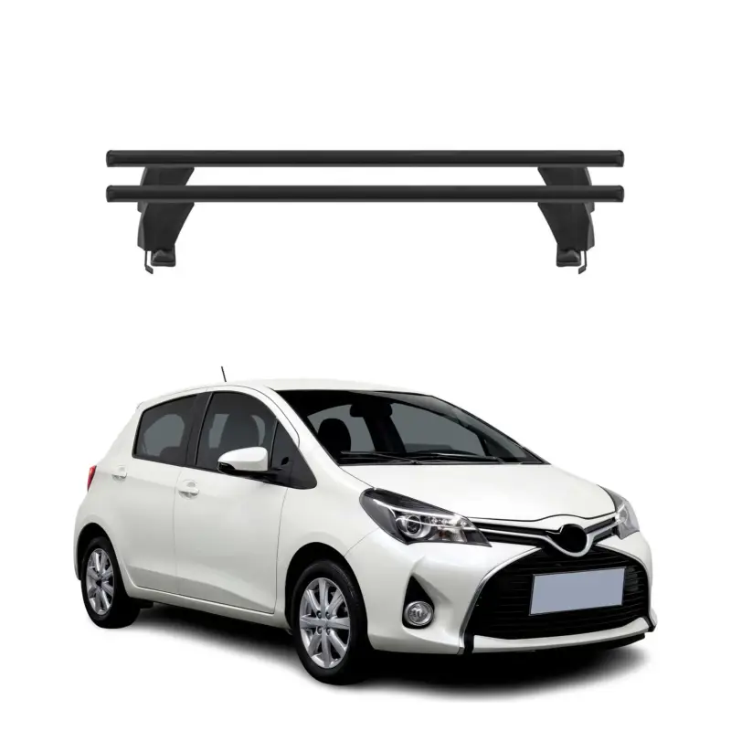 Menabo Dachträger Grundtäger für Toyota Yaris 2011-2019 50kg Alu Schwarz 2 tlg Aktuell