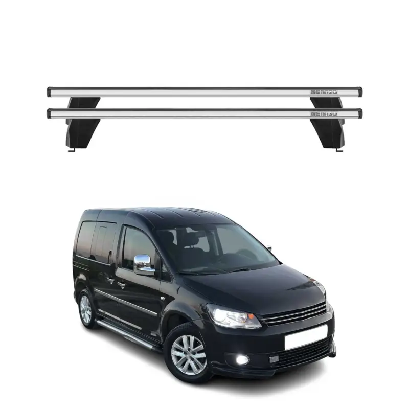 Mega-Angebot Menabo Dachträger Grundtäger für VW Caddy Life 2010-2015 75kg Alu Silber 2 tlg