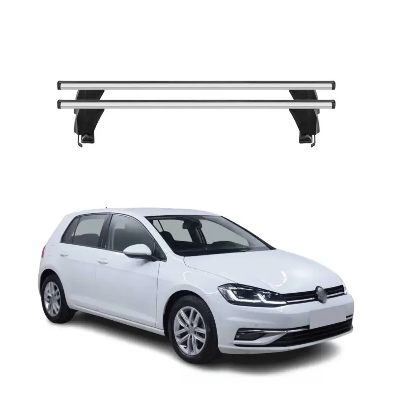 Menabo Dachträger Grundtäger für VW Golf 2012-2019 50kg Aluminium Silber 2 tlg Knallerangebot