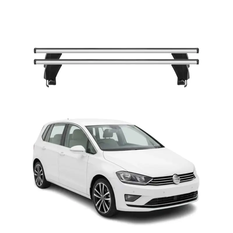 Must-Have Menabo Dachträger Grundtäger für VW Golf Sportsvan 2014-2020 50kg Alu Silber 2x
