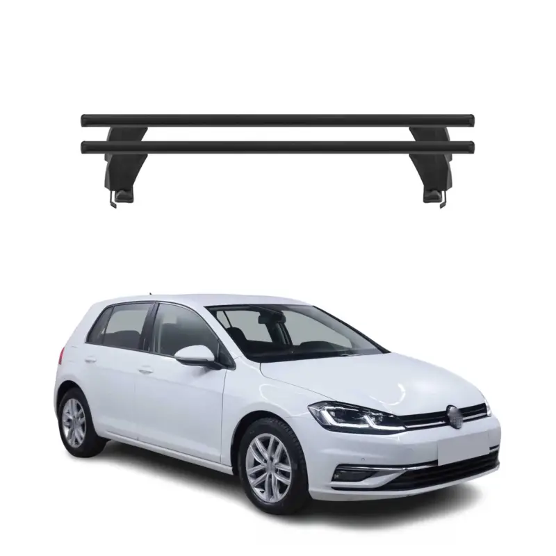 Direktkauf Menabo Dachträger Grundtäger für VW Golf 2012-2019 50kg Aluminium Schwarz 2 tlg