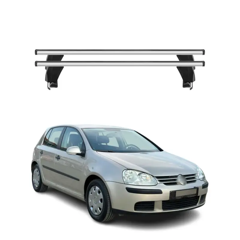 Menabo Dachträger Grundtäger für VW Golf 2003-2008 5tür 50kg Alu Silber 2 tlg Knallerangebot