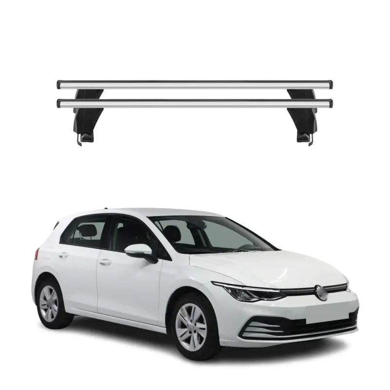 Letzte Chance Menabo Dachträger Grundtäger für VW Golf 2019-2026 50kg Aluminium Silber 2 tlg