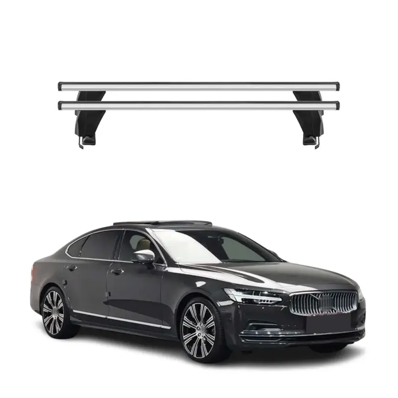 Menabo Dachträger Grundtäger für Volvo S90 2017-2025 50kg Aluminium Silber 2 tlg Markenware