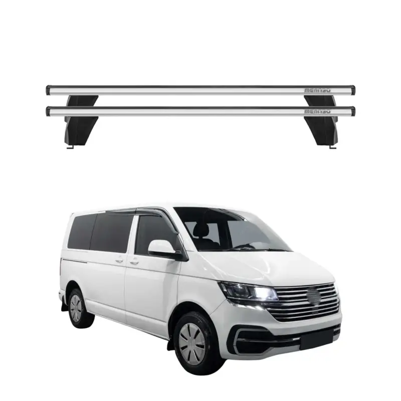 Abverkauf Menabo Dachträger für VW T5 T6 Transporter Multivan Caravelle 2003-2024 Silber