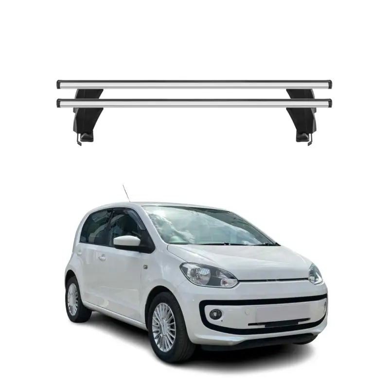 Menabo Dachträger Grundtäger für VW Up 2011-2016 Pre-FL 50kg Alu Silber 2 tlg Kracherpreis