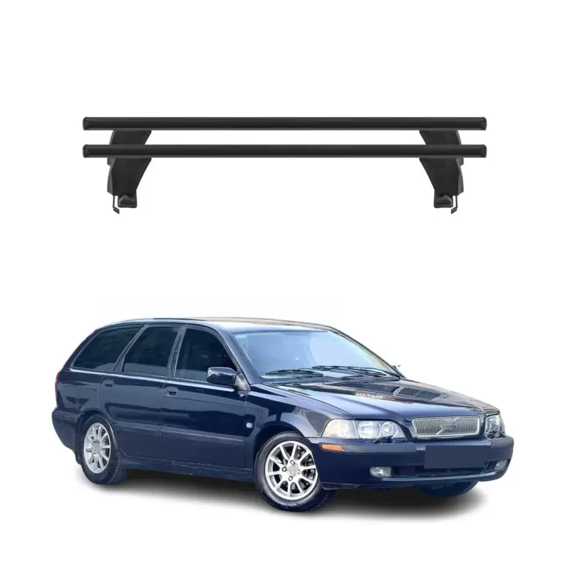 Aktuell Menabo Dachträger Grundtäger für Volvo V40 1995-2012 50kg Alu Schwarz 2 tlg
