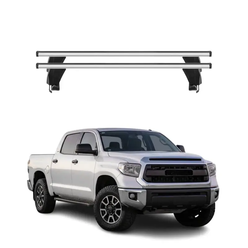 Menabo Dachträger für Toyota Tundra XK50 mk2 2014-2021 FL 50kg Alu Silber 2x Versand Am Gleichen Tag