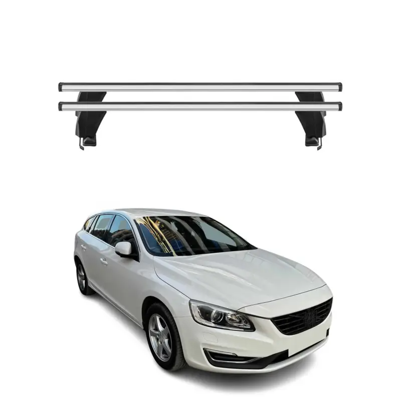 Menabo Dachträger Grundtäger für Volvo V60 2013-2018 FL 50kg Alu Silber 2 tlg Jetzt Kaufen