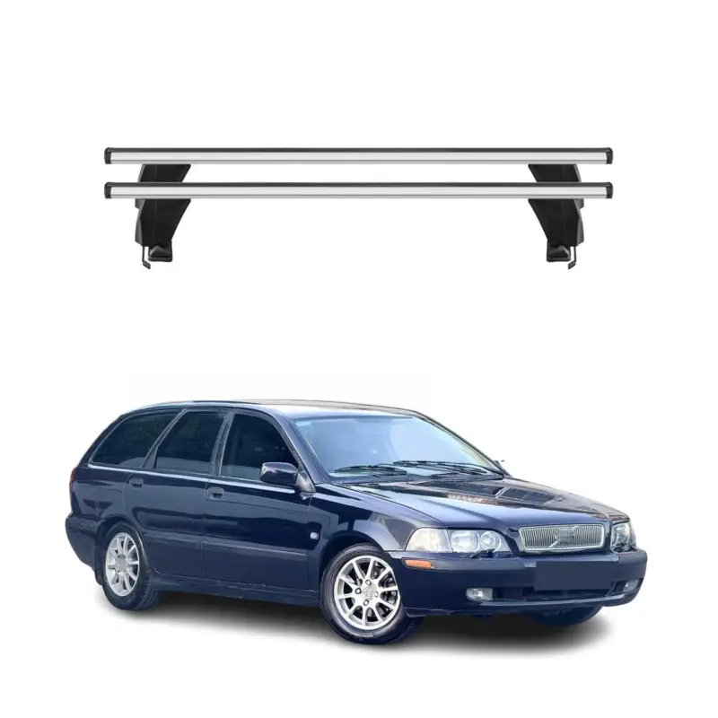 Preisknaller Menabo Dachträger Grundtäger für Volvo V40 1995-2004 50kg Aluminium Silber 2 tlg