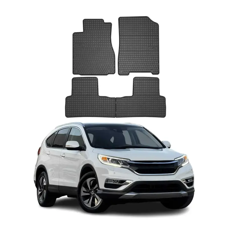 Sonderangebot OMAC Gummi Fußmatten für Honda CRV 2012-2018 Automatten Gummi Schwarz 4tlg