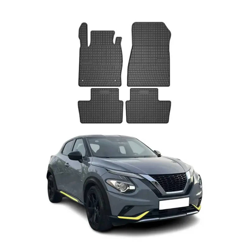 OMAC Gummi Fußmatten für Nissan Juke 2019-2026 Automatten Gummi Schwarz 4tlg Zertifiziert