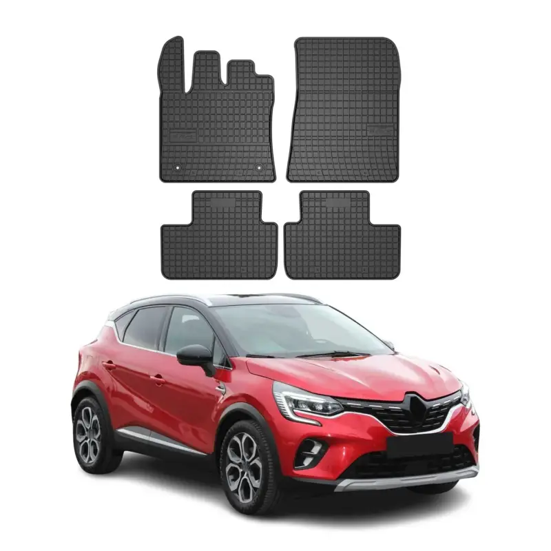 OMAC Gummi Fußmatten für Renault Captur 2019-2026 Automatten Gummi Schwarz 4tlg Wochenendangebot