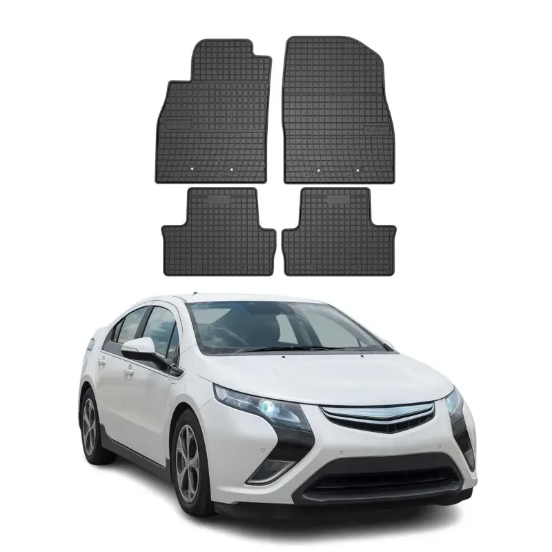 OMAC Gummi Fußmatten für Opel Ampera 2012-2014 Automatten Gummi Schwarz 4tlg Preis Gesenkt