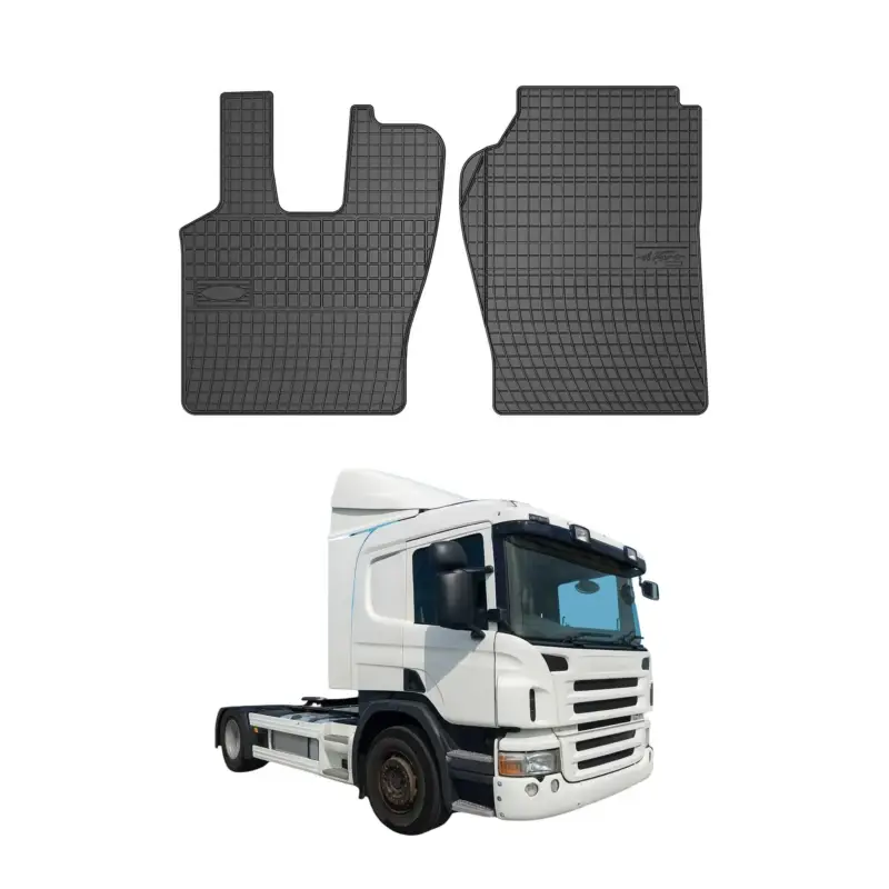 OMAC Gummi Fußmatten für Scania P 2004-2015 Automatten Gummi Schwarz 2tlg Direkt Vom Hersteller