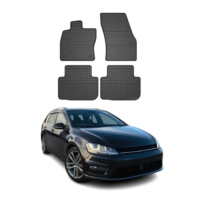 OMAC Gummi Fußmatten für VW Golf mk7 Variant 2013-2020 Automatten Gummi Schwarz Direktkauf