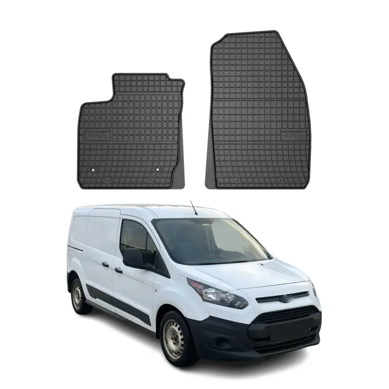 Aktuell OMAC Gummi Fußmatten für Ford Courier 2014-2023 Automatten Gummi Schwarz 2tlg