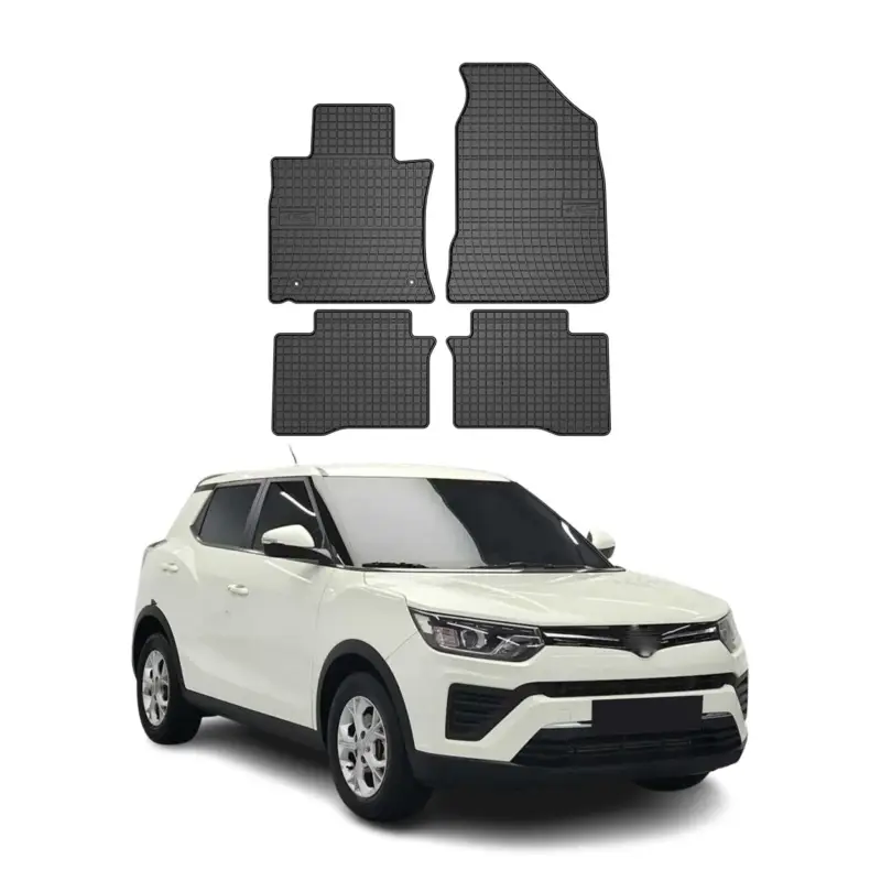 OMAC Gummi Fußmatten für Ssangyong Tivoli 2015-2020 Automatten Gummi Schwarz 4x Direkt Vom Hersteller