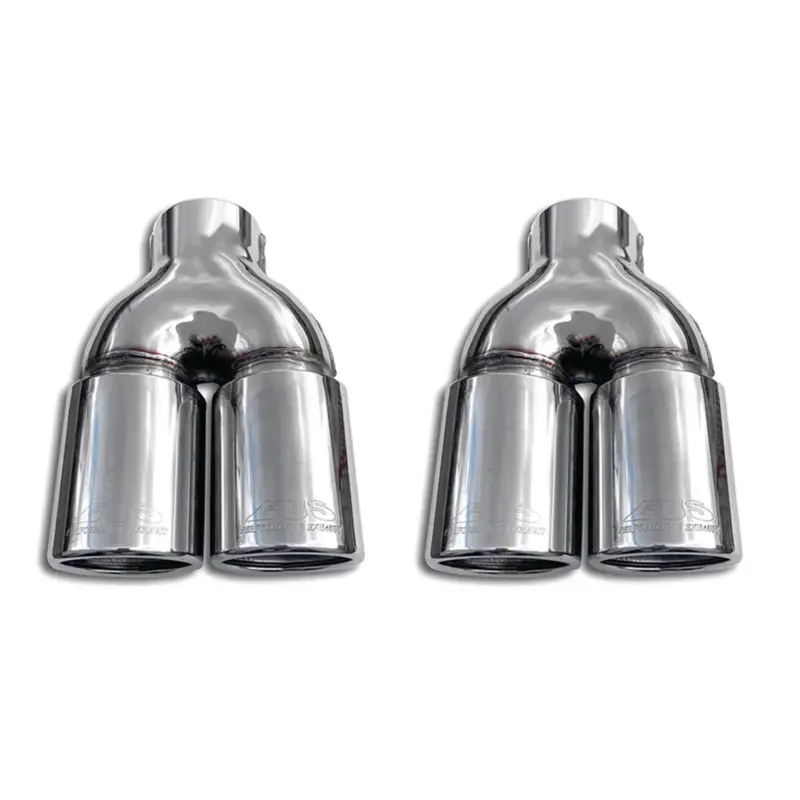 Wochenendangebot Auspuffblende Endrohr für Renault Clio 2012-2019 Edelstahl Chrom 2tlg