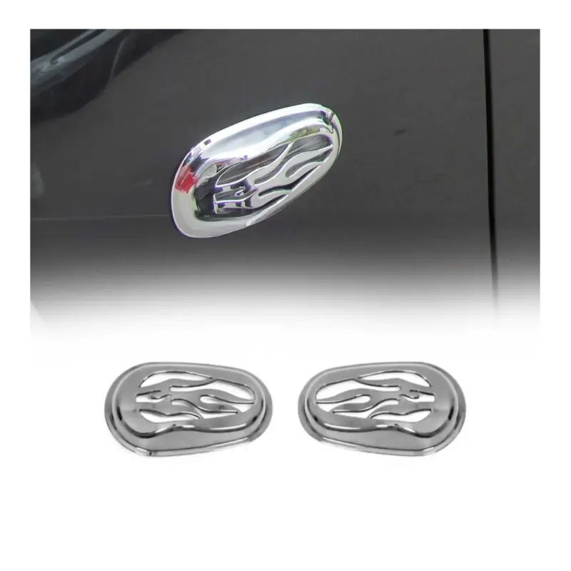 Preisreduziert Blinkerrahmen Signalblende Seitenblinker für Fiat Fiorino & Qubo 2008-2021 Chrom