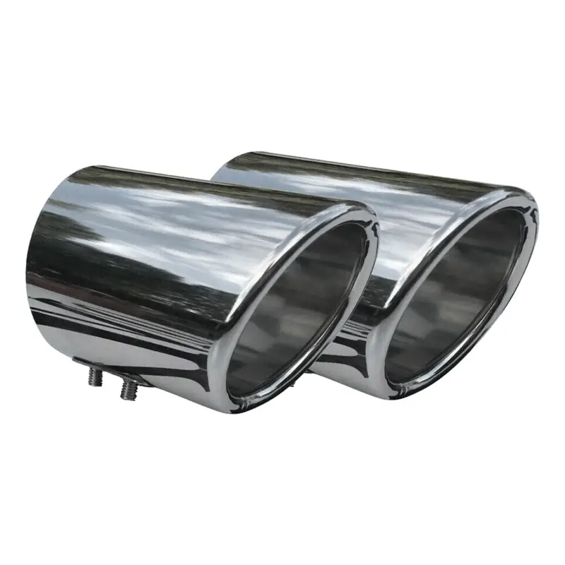 Auspuffblende Endrohr für Mercedes E Klasse 1993-2026 Edelstahl Chrom 60mm 2tlg Neuheit