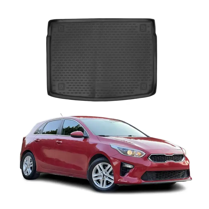 Kofferraummatte Kofferraumwanne für Kia Ceed 2018-2021 Gummi TPE Schwarz Sale