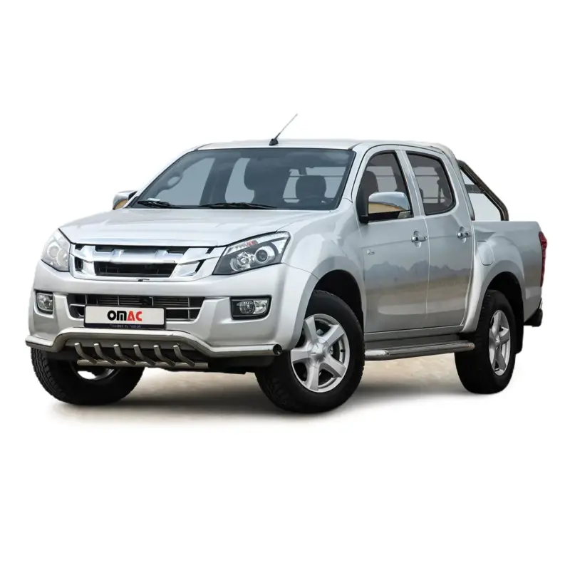 Garantierte Lieferung Frontschutzbügel Frontbügel für Isuzu D-Max 2012-2019 mit ABE Stahl Silber