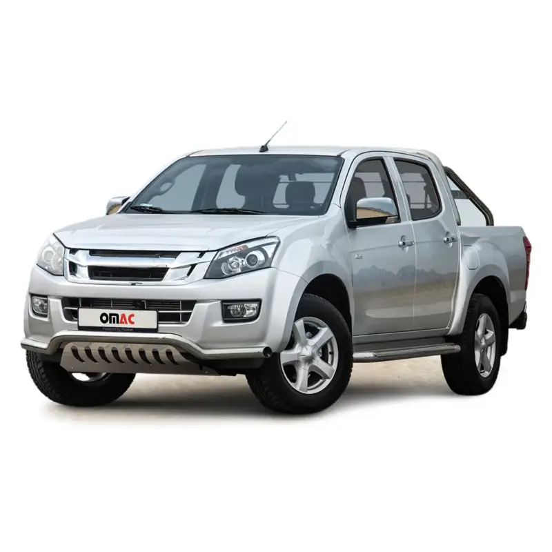 Neue Kollektion Edelstahl Frontschutzbügel für Isuzu D-Max 2012-2019 mit ABE Silber Rammschutz