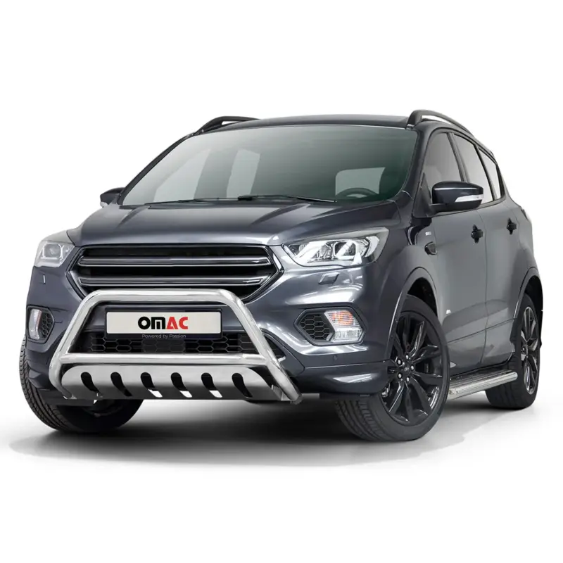 Frontbügel Frontschutzbügel für Ford Kuga II 2017-2019 FL Stahl Silber mit ABE Direkt Vom Hersteller
