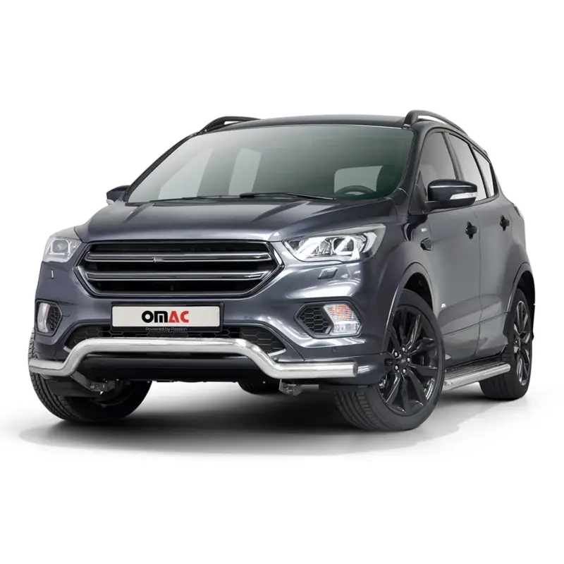 Frontbügel Frontschutzbügel für Ford Kuga II 2017-2019 FL ABE Stahl Silber Solange Der Vorrat Reicht
