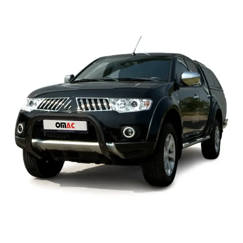 Frontbügel Frontschutzbügel für Mitsubishi L200 2006-2009 mit ABE Stahl Schwarz Sonderaktion
