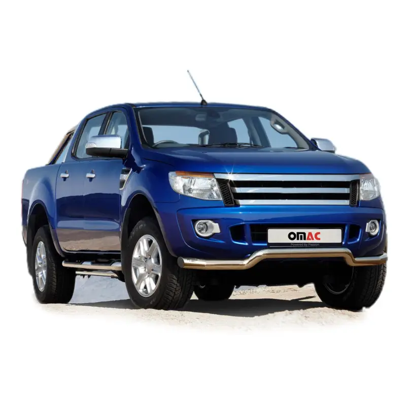 Versand Am Gleichen Tag Frontbügel Frontschutzbügel Schutz für Ford Ranger 2007-2012 Stahl ABE Silber