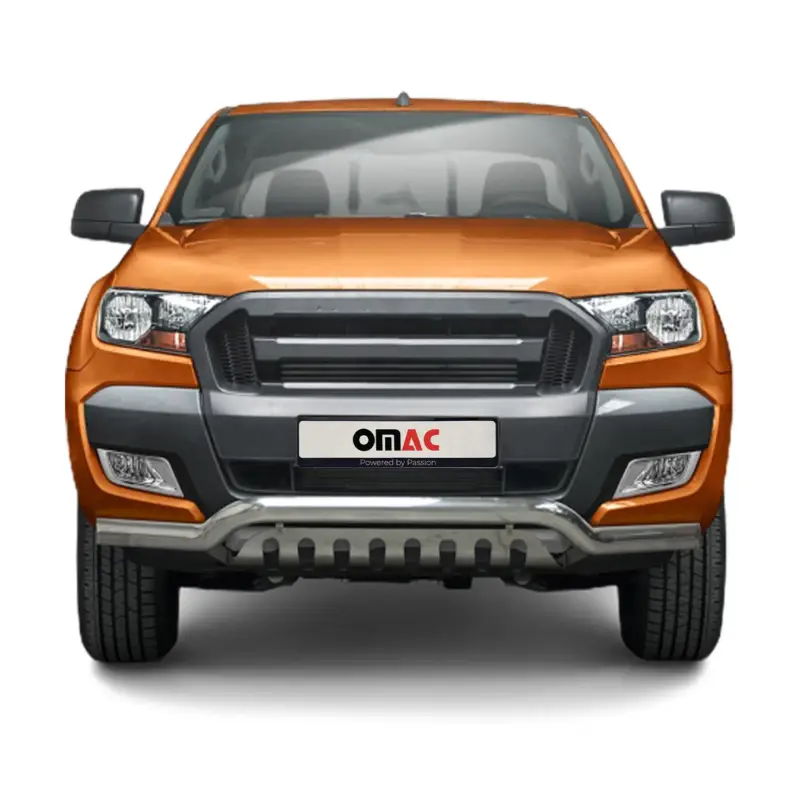 Super-Preis Frontbügel Frontschutzbügel für Ford Ranger 2016-2022 mit ABE Stahl Silber