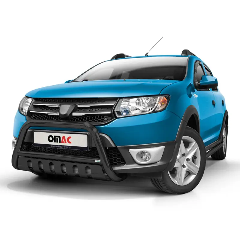 Ausverkauf Frontbügel Frontschutzbügel für Dacia Sandero Stepway 2012-16 ABE Stahl Schwarz