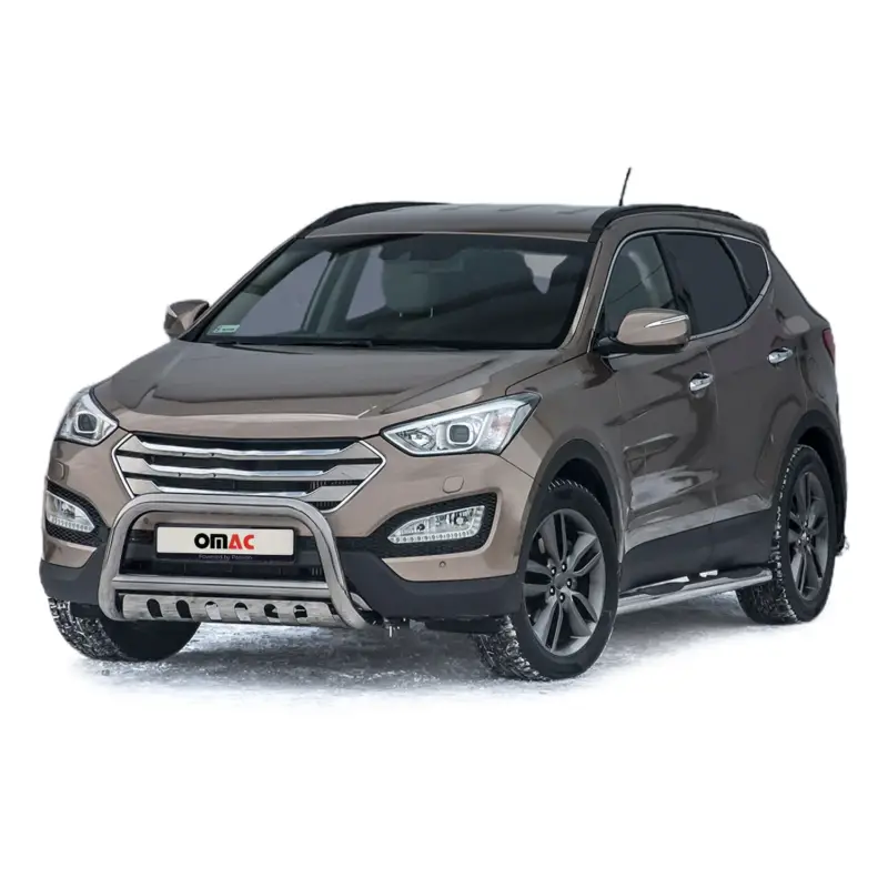 Günstig Frontbügel Frontschutzbügel für Hyundai Santa Fe 2012-2018 ABE Edelstahl Silber