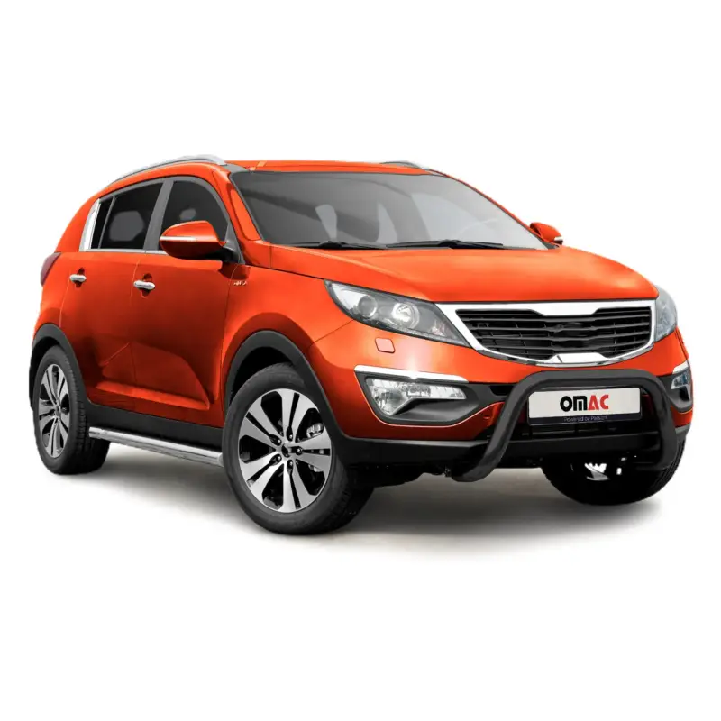 Preis Gesenkt Stahl Frontbügel Frontschutzbügel für Kia Sportage 2010-2015 mit ABE Schwarz