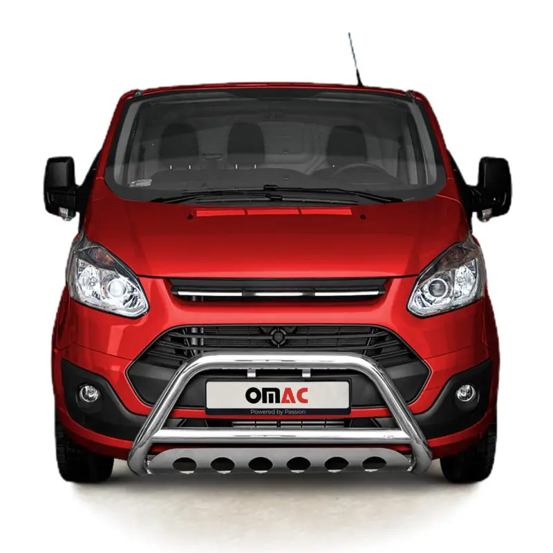 Highlight Frontbügelschutz Frontschutzbügel für Ford Transit Custom 2012-2018 ABE Silber