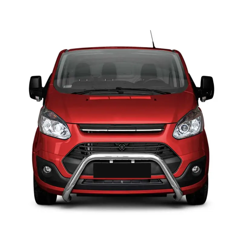 Stahl Frontbügel Frontschutzbügel für Ford Transit Custom 2012-2018 ABE Silber Nur Für Kurze Zeit