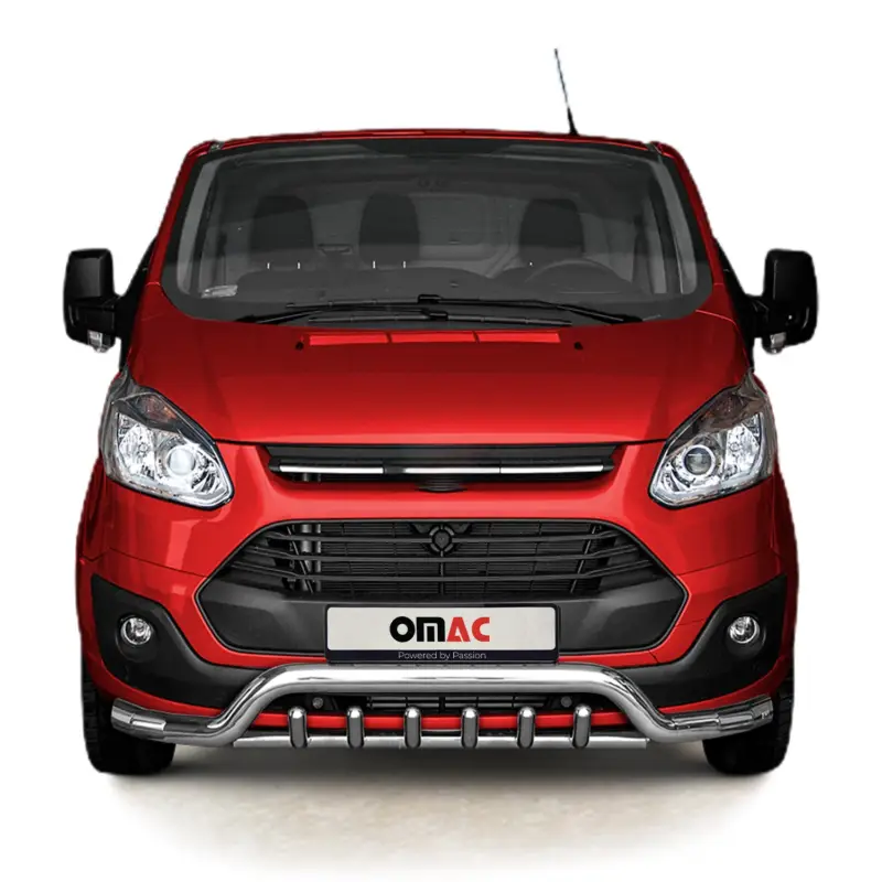Frontschutzbügel Frontbügel für Ford Transit Custom 2012-2018 Stahl ABE Silber Neu Im Sortiment
