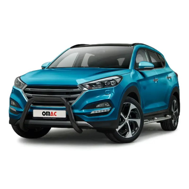 Ausverkauf Frontbügel Frontschutzbügel für Hyundai Tucson 2015-2020 mit ABE Stahl Schwarz