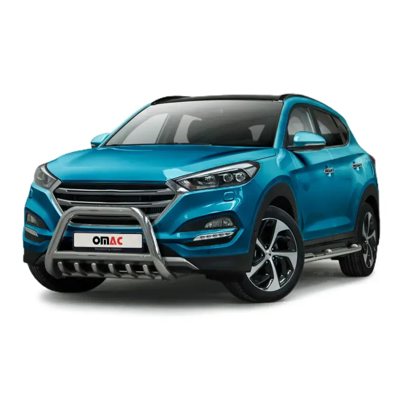 Expressversand Edelstahl Frontschutzbügel für Hyundai Tucson 2015-2020 mit ABE Silber